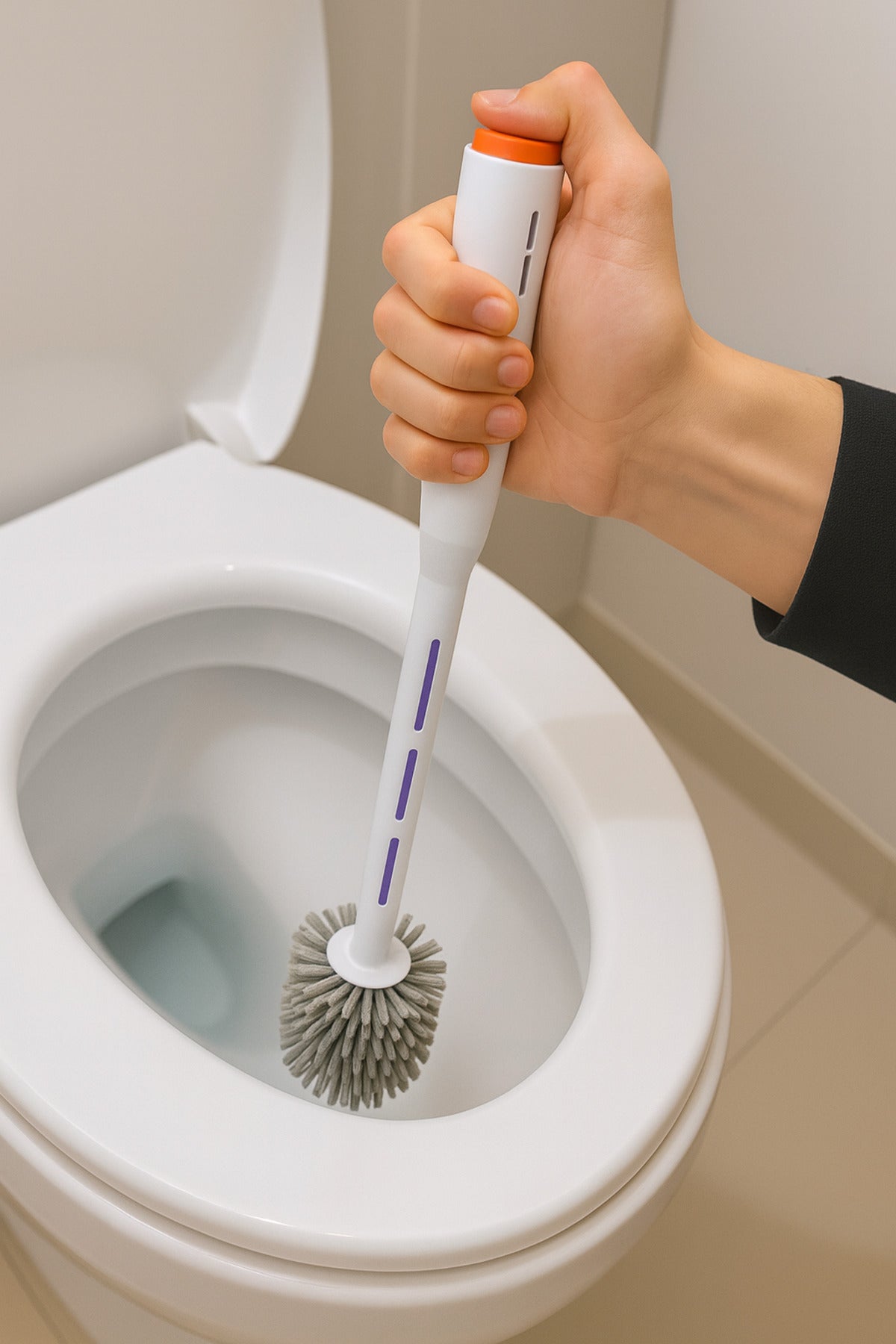 Silikon Deterjan Hazneli Tuvalet Fırça Seti Yeni Nesil Klozet ve WC Temizlik Fırçası