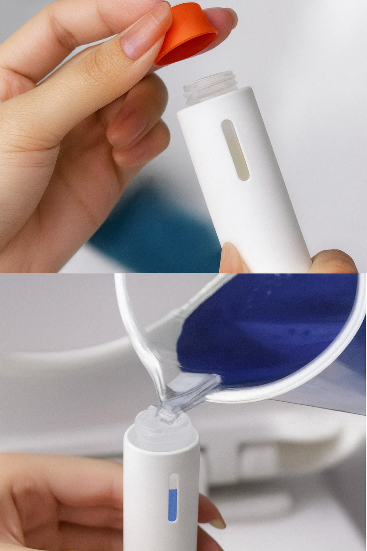 Silikon Deterjan Hazneli Tuvalet Fırça Seti Yeni Nesil Klozet ve WC Temizlik Fırçası