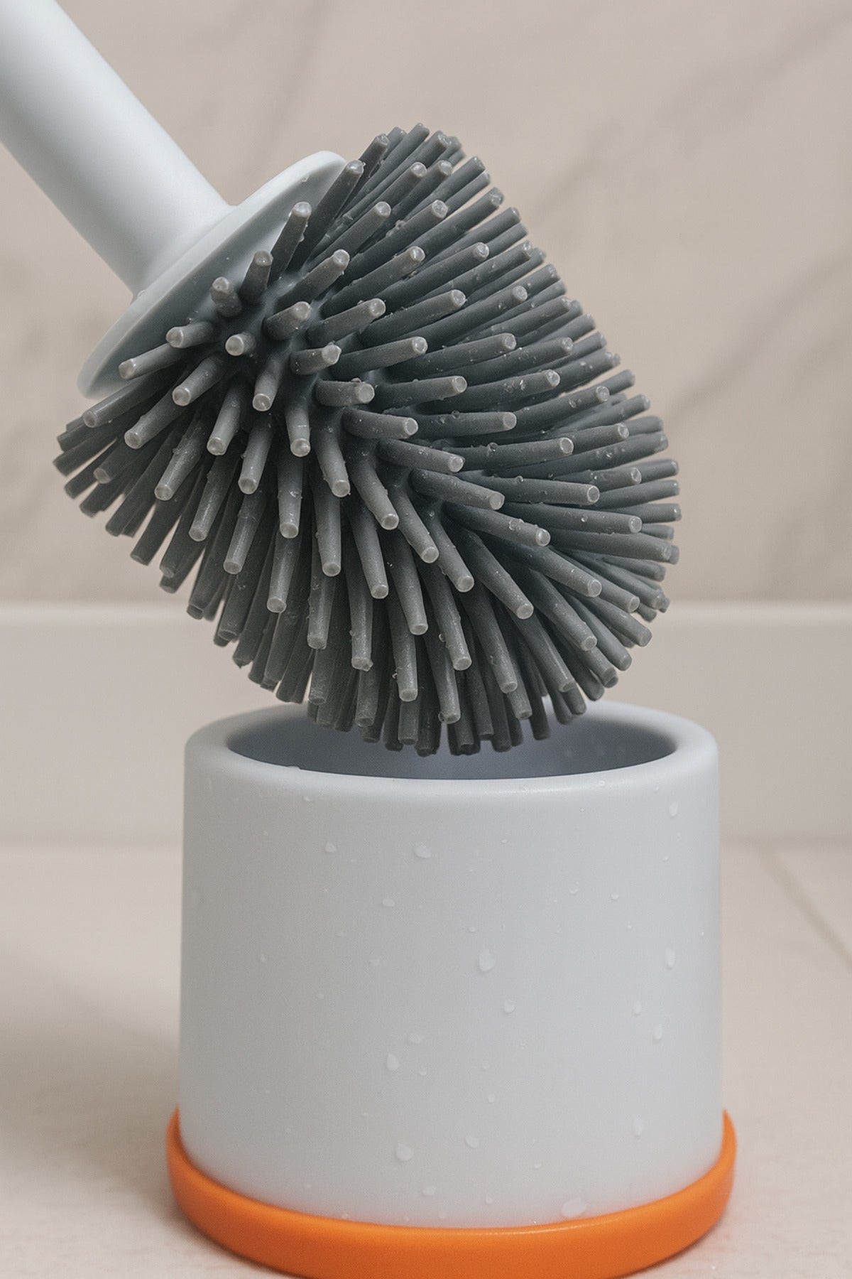 Silikon Deterjan Hazneli Tuvalet Fırça Seti Yeni Nesil Klozet ve WC Temizlik Fırçası