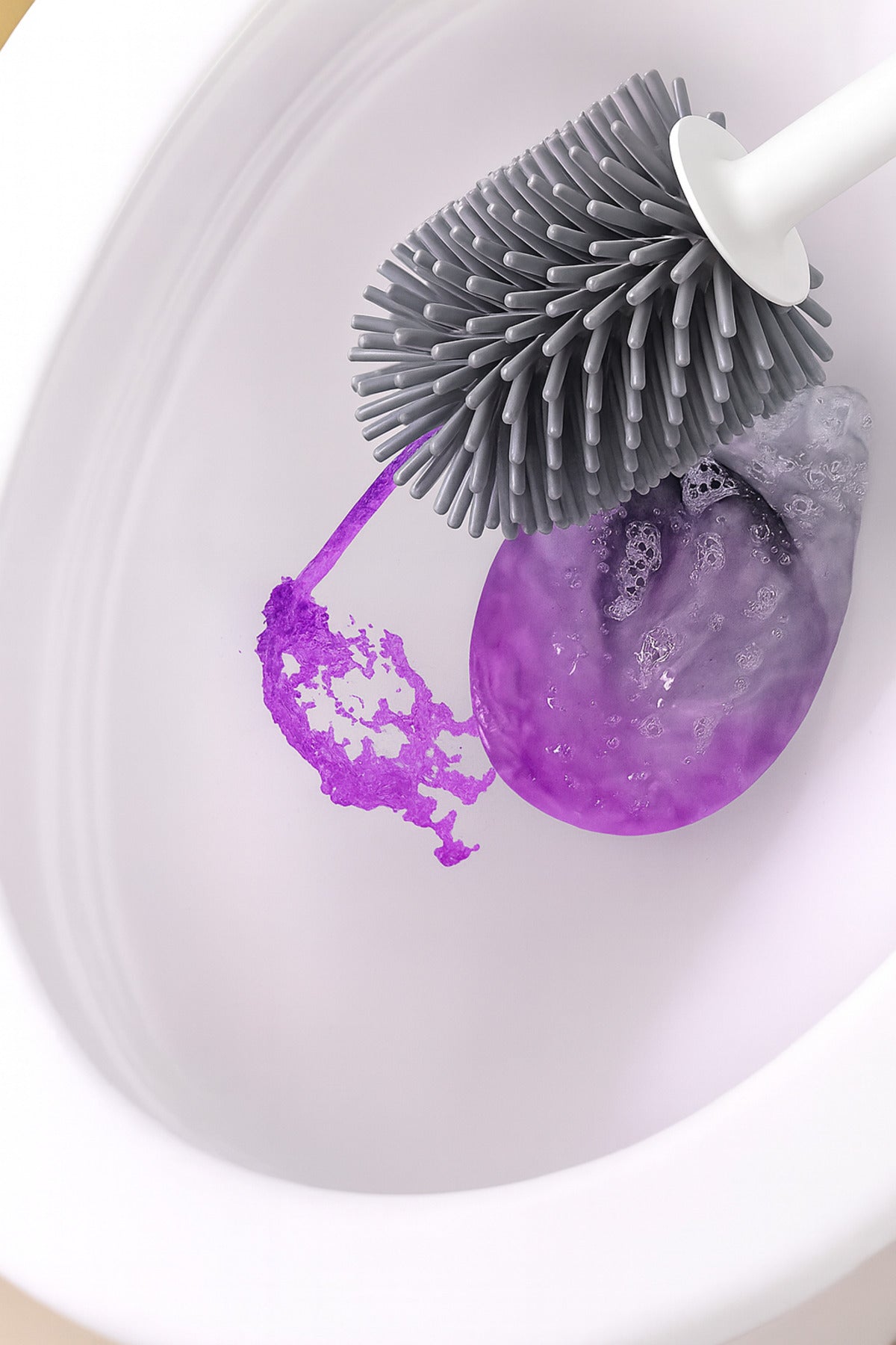 Silikon Deterjan Hazneli Tuvalet Fırça Seti Yeni Nesil Klozet ve WC Temizlik Fırçası