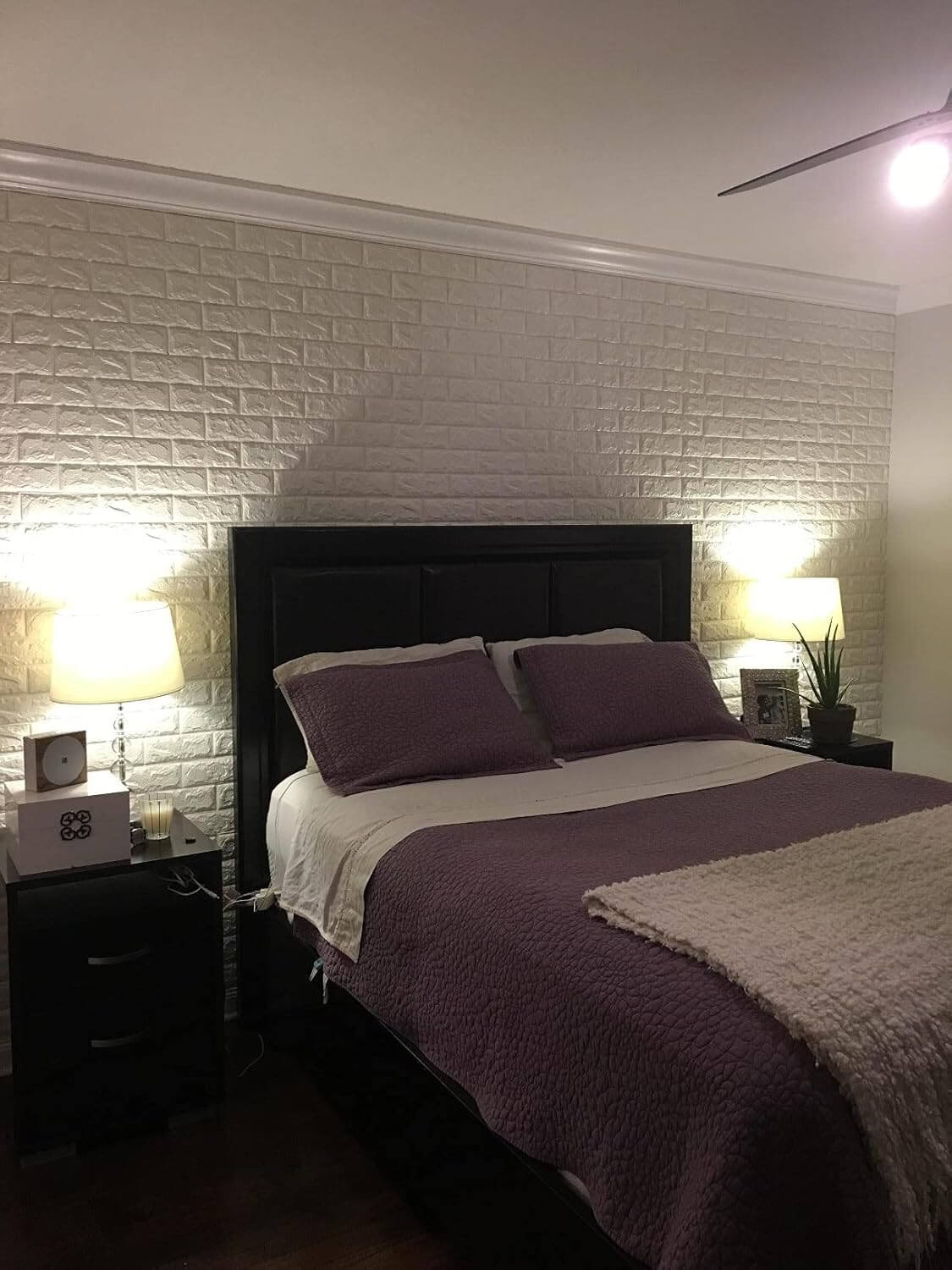 Kendinden Yapışkanlı 3D Tuğla Desenli Boyanabilir Duvar Paneli (58x38 cm)