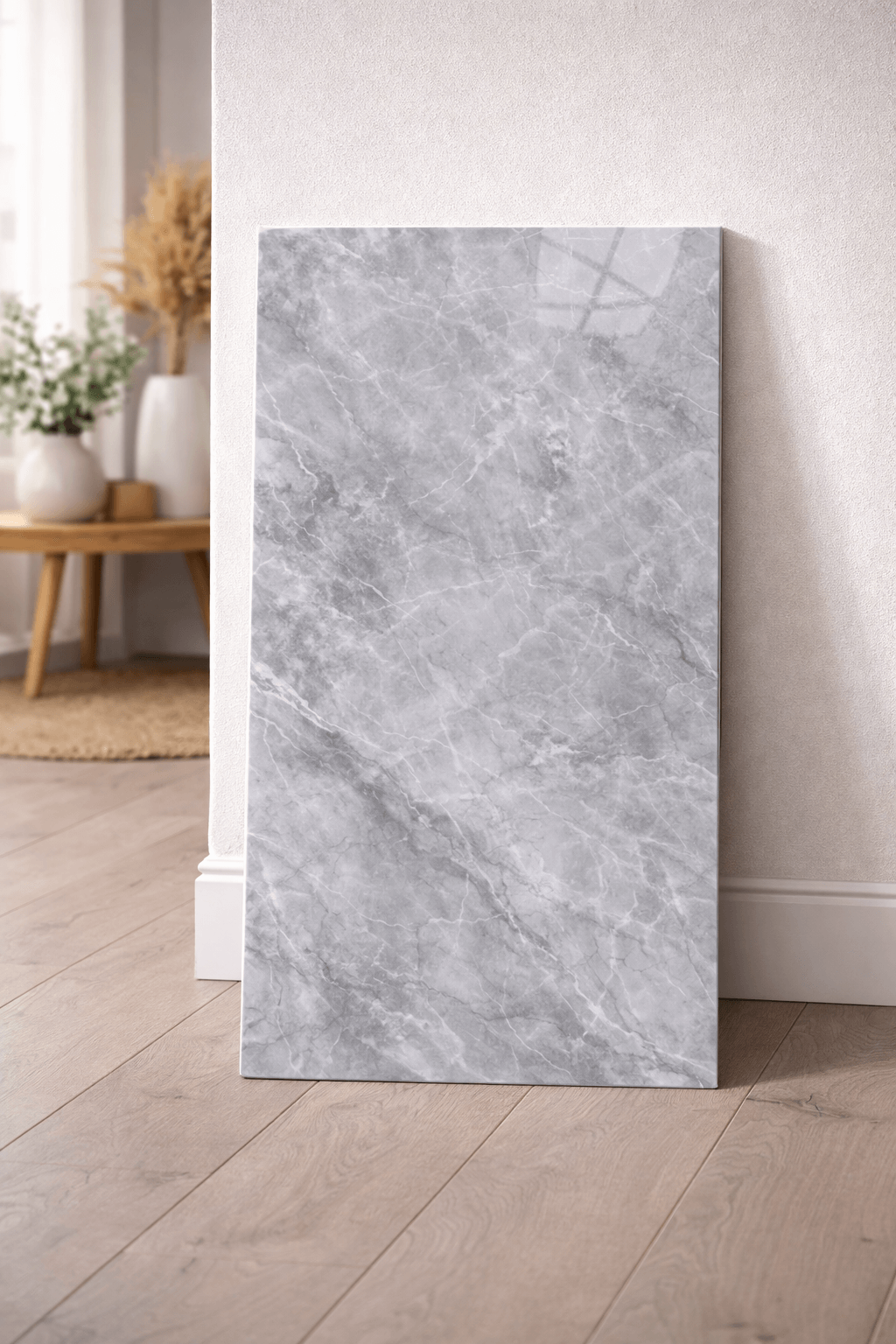 Mermer Desenli Yapışkanlı PVC Duvar Paneli 60×30 cm – 5 Adet