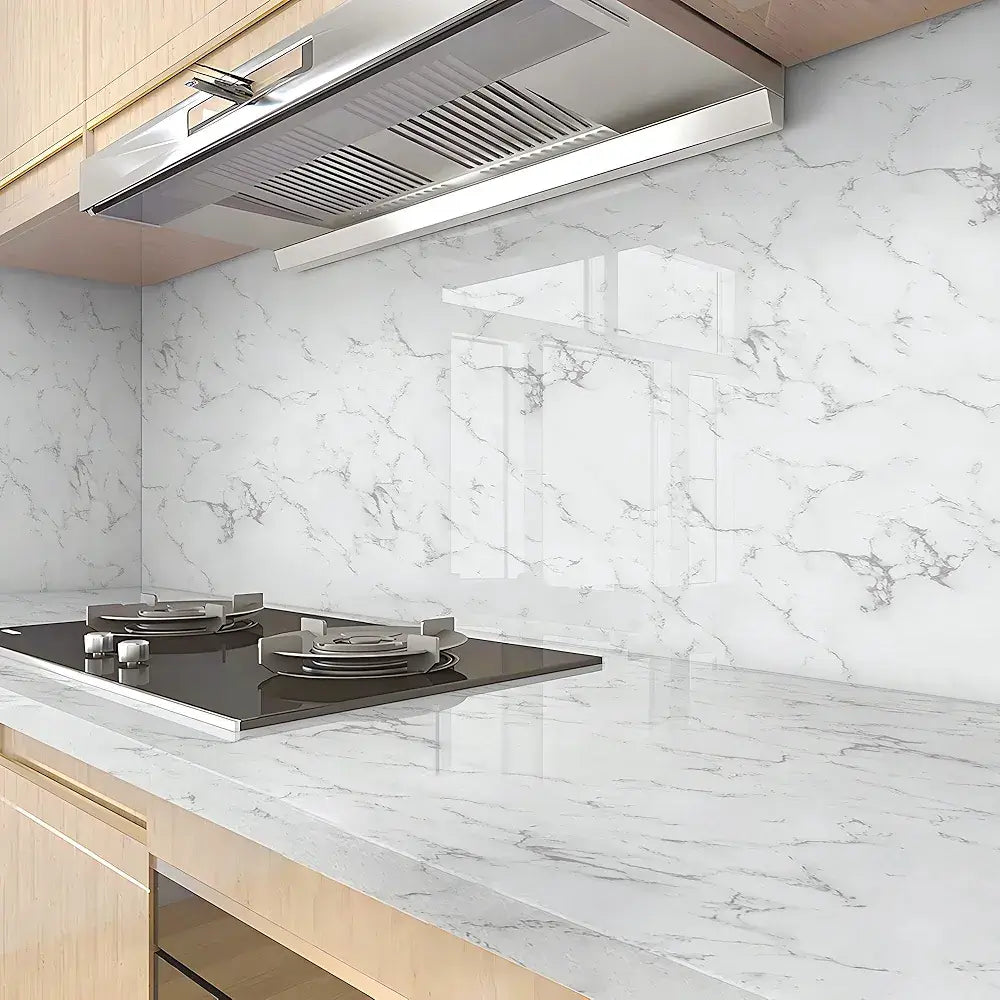 Mermer Desenli Kendinden Yapışkanlı Folyo – Su Geçirmez & Isıya Dayanıklı Kolay Uygulama (60cm Genişliği 5 Metre Uzunluğunda)