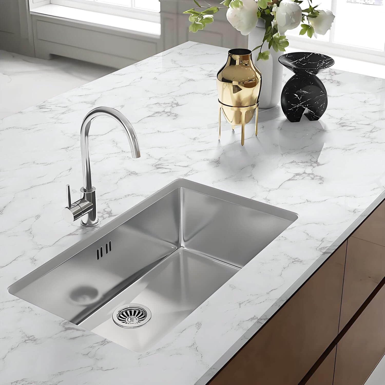 Mermer Desenli Kendinden Yapışkanlı Folyo – Su Geçirmez & Isıya Dayanıklı Kolay Uygulama (60cm Genişliği 5 Metre Uzunluğunda)