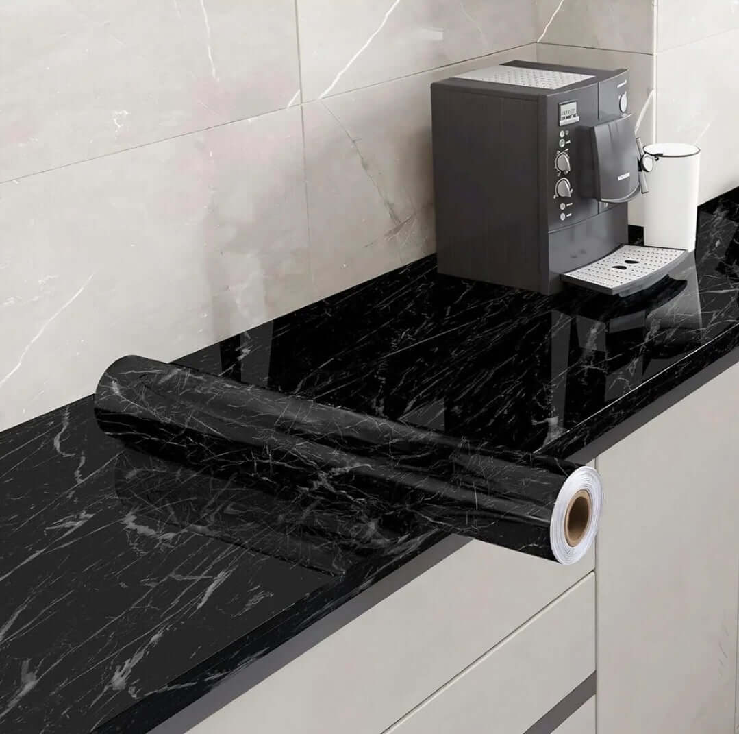 Mermer Desenli Kendinden Yapışkanlı Folyo – Su Geçirmez & Isıya Dayanıklı Kolay Uygulama (60cm Genişliği 5 Metre Uzunluğunda)